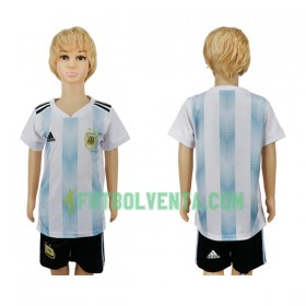 Camiseta de fútbol Argentina Niño 1ª equipación Mundial 2018